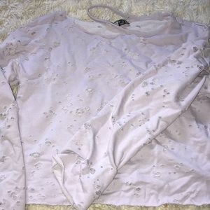 Light purple distressed crewneck!